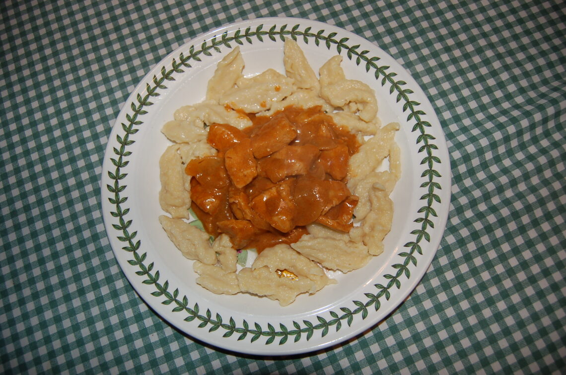 Chicken Paprika with Nockerln